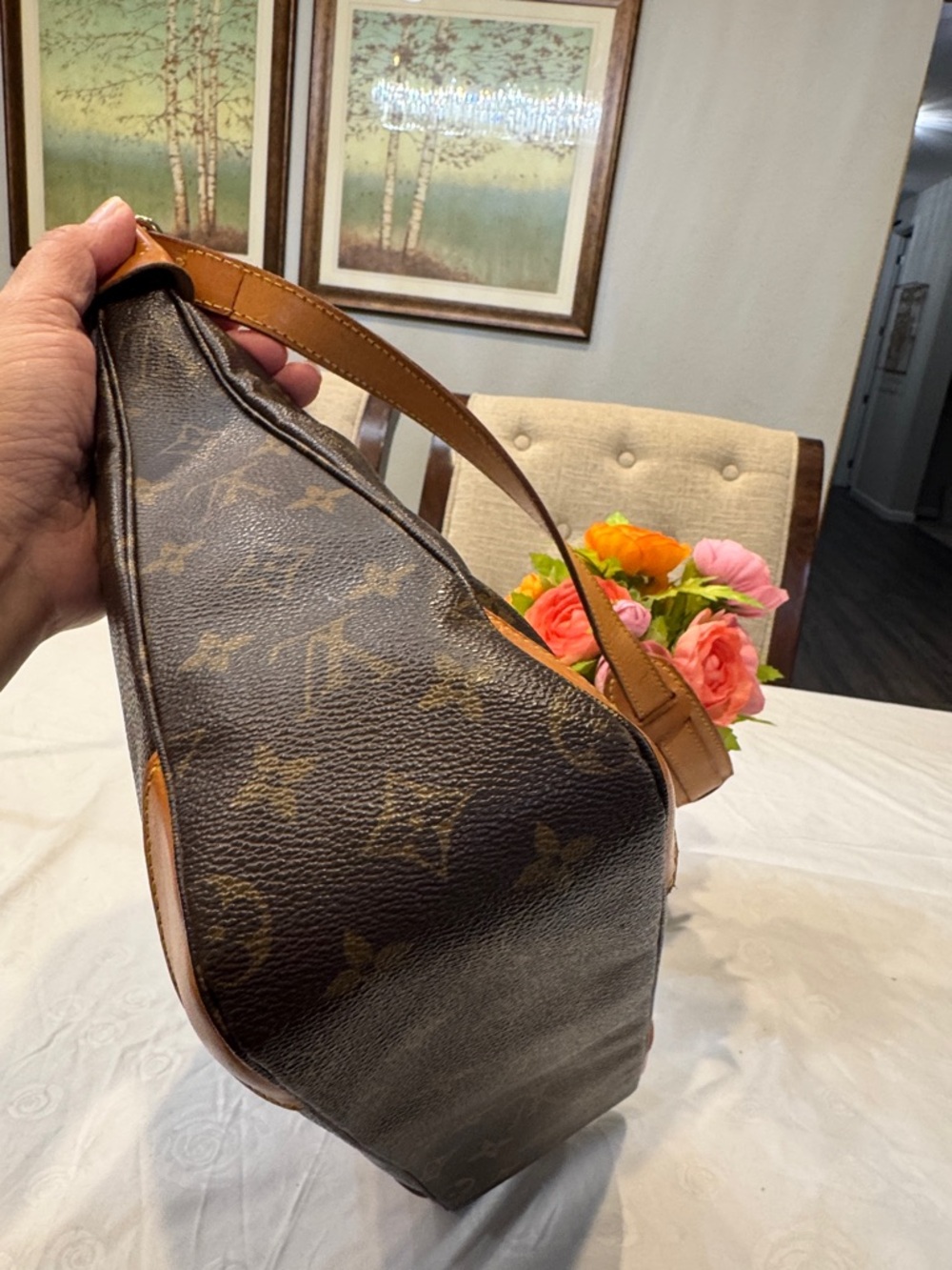 Authentic Louis Vuitton Monogram Boulogne Shoulder Bag - Picture 4 of 15